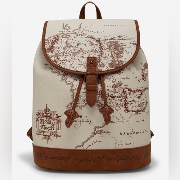 Lord of the Rings Handbags - New The Lord of the Rings Middle-earth Map Mini Backpack.
